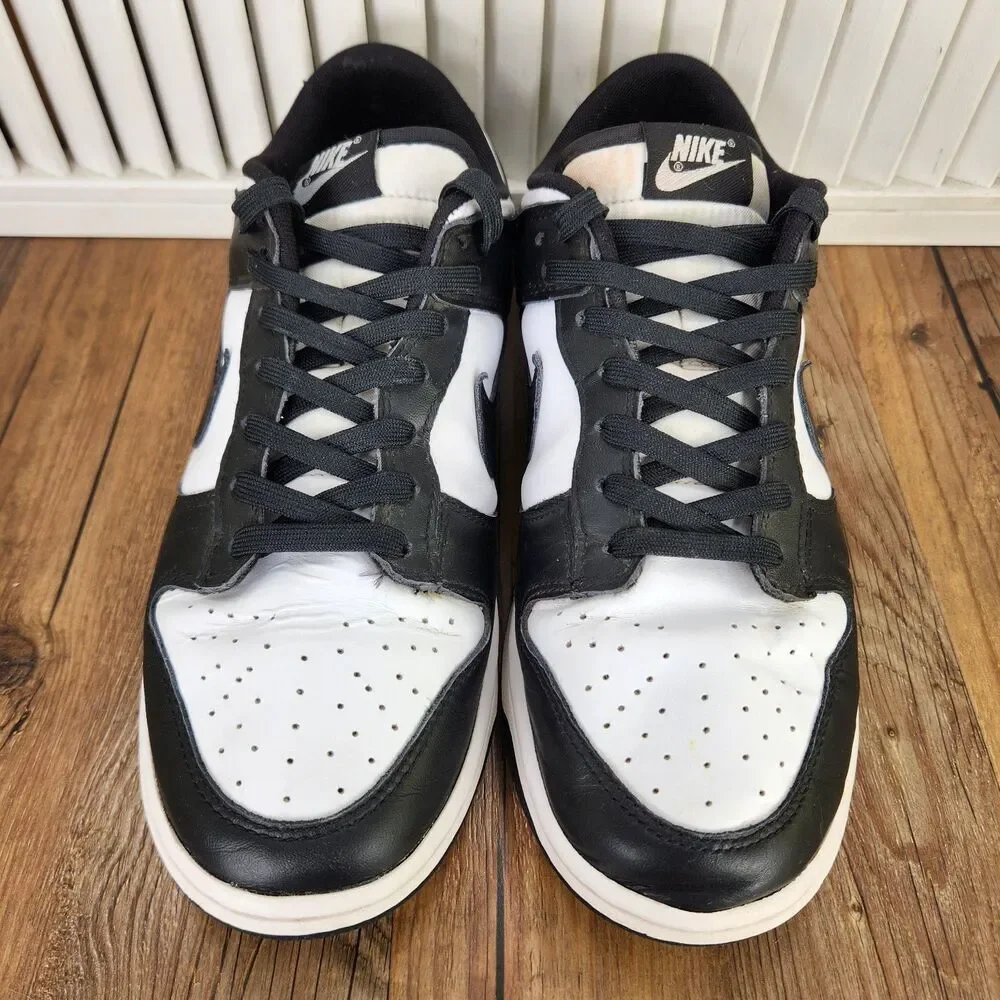 Nike Dunk Low Retro Panda Mens Size 10 Black White Sneakers Shoes DD1391-100